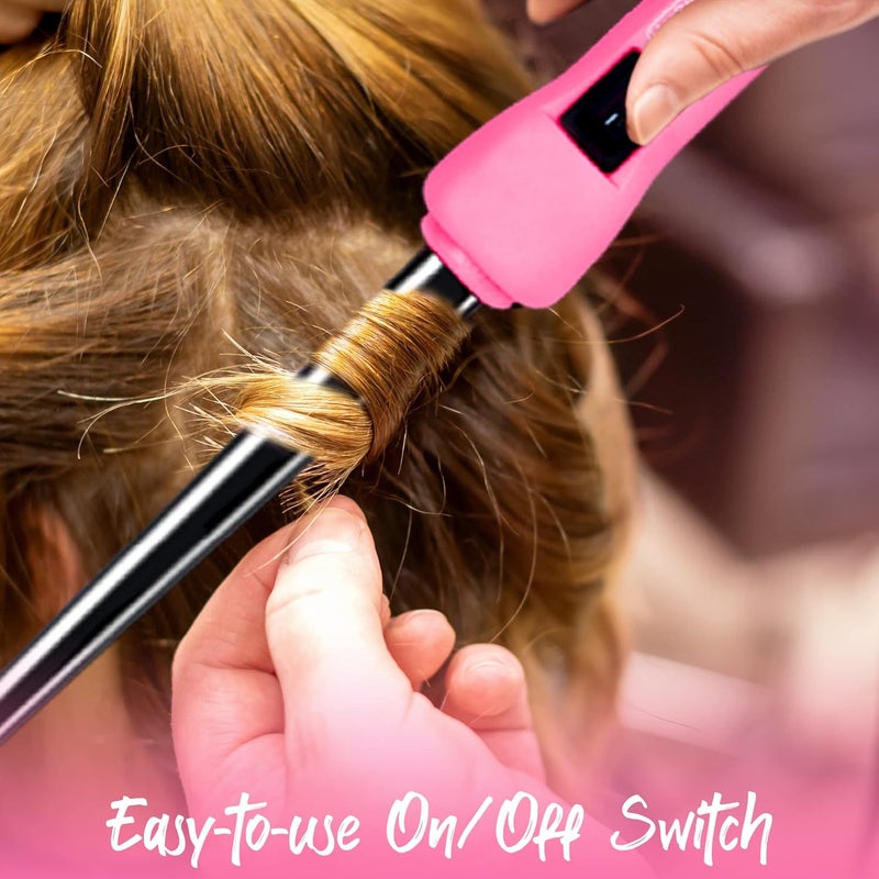 HerStyler Mini Tapered Curling Iron - 1/2 to 3/4 Inch Barrel with Heat-Resistant Glove - Image 4